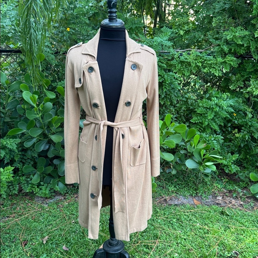Cabi ‘French Trench’ sweater coat in Camel, size medium - Picture 2 of 8